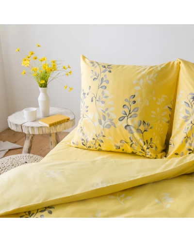 Комплект постільної білизни "Everyday collection" сімейний Black and Yellow