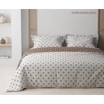 Комплект постільної білизни ТЕП "Happy Sleep" Cappuccino Dots, 50x70 євро