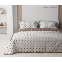 Комплект постельного белья ТЕП "Happy Sleep" Cappuccino Dots, 50x70 евро