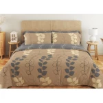 Комплект постільної білизни ТЕП "Soft dreams" Grey Leaf, 70x70 двоспальний