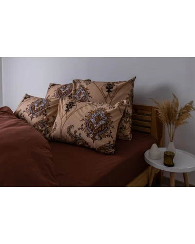 Комплект постільної білизни ТЕП "Soft dreams" Chocolate Fusion, 70x70 полуторний