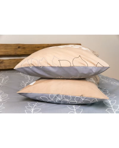 Комплект постельного белья ТЕП "Soft dreams" Grey Leaf, 70x70 полуторный