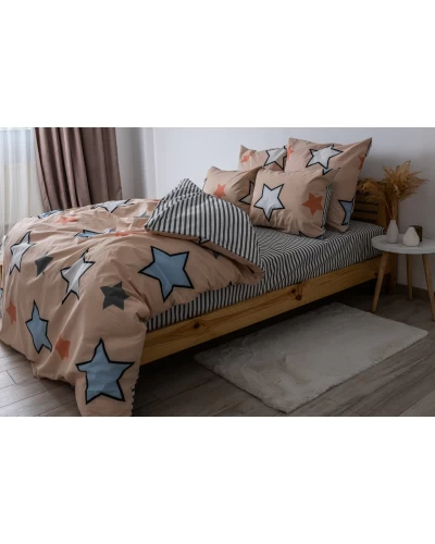 Комплект постельного белья ТЕП "Soft dreams" Pastel Star, 70x70 полуторный