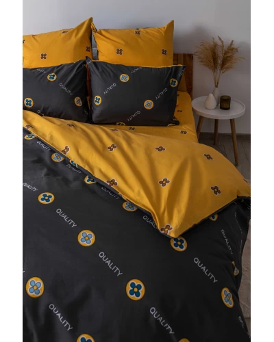 Комплект постельного белья ТЕП "Soft dreams" Grey and Orange, 70x70 двуспальный