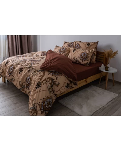 Комплект постільної білизни ТЕП "Soft dreams" Chocolate Fusion, 70x70 полуторний