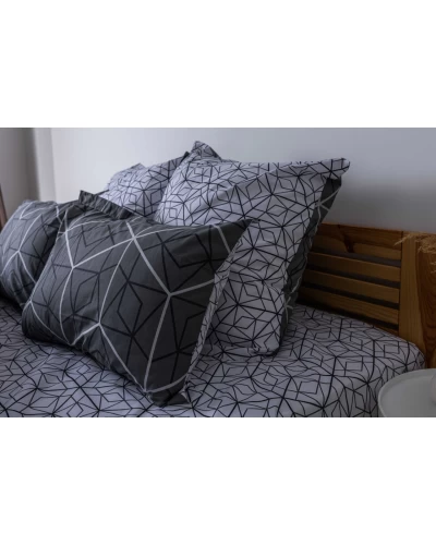 Комплект постельного белья ТЕП "Happy Sleep" Quadro Star grey, 50x70 полуторный