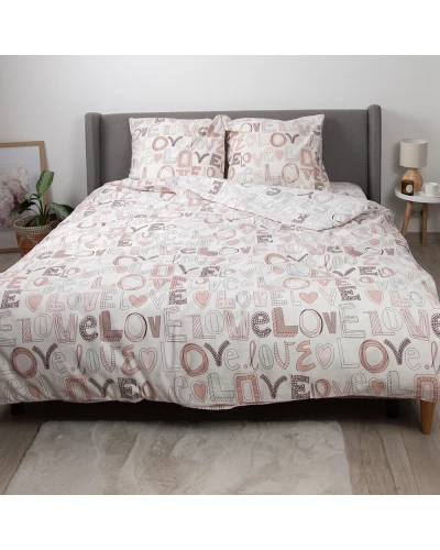 Комплект постільної білизни ТЕП "Happy Sleep" Нотатки кохання, 50x70 євро