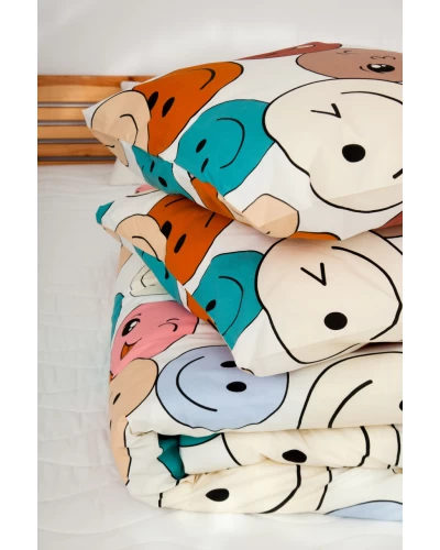 Комплект постельного белья ТЕП "Happy Sleep Duo" Emojical, 70x70 евро