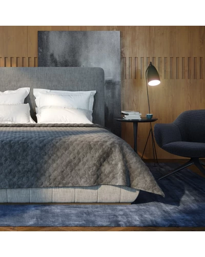 Покрывало ТЕП "VELOUR" 180*240 см светло-серый