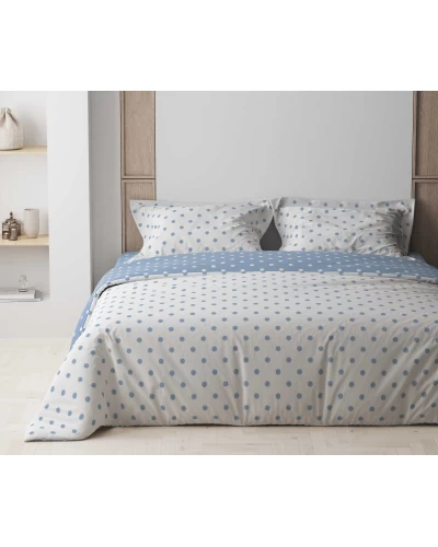 Комплект постільної білизни "Happy Sleep" Light Blue Dots, 50x70 полуторний