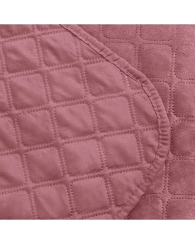 Покрывало ТЕП "VELOUR" 150*210 см Mesa Rose/ромб круглый