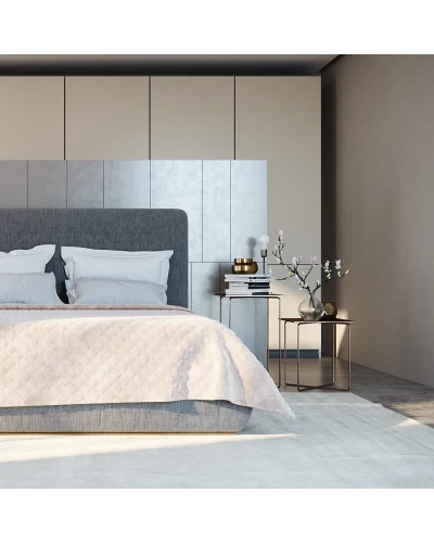 Покрывало ТЕП "VELOUR" 180*240 см Пудра/Ромб прямой
