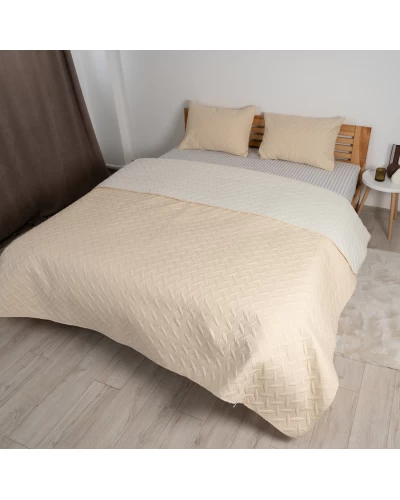 Покривало ТЕП "VINTAGE" 220*240 см 1шт наволочка 50*70 см 2шт Бежевий/вінтаж