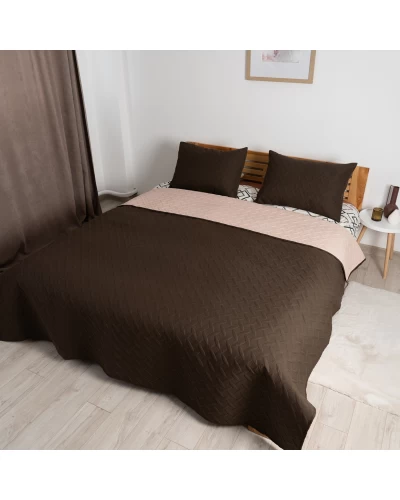Покривало ТЕП "VINTAGE" 180*240 см 1шт наволочка 50*70 см 1шт Коричневий
