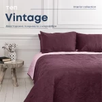 Покрывало ТЕП "VINTAGE" 180*240 см Бордовый/Аравийская ночь