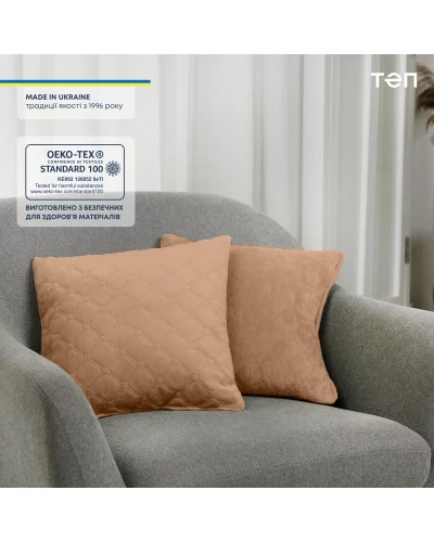 Подушка декоративная "VELOUR" 40*40 см Золотой беж